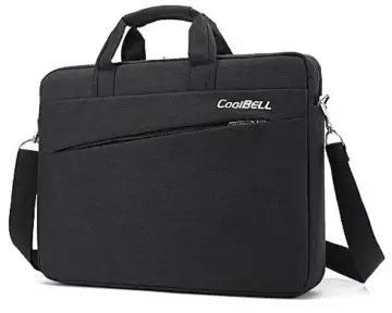 15.6" Laptop Messenger Bag With Strap - Black