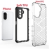 Case For Huawei Nova Y70 Plus 4G , - Heavy Duty Brushed Protective Case - Black Edges Transparent Beehive Back