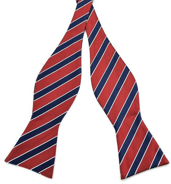 PenSee Men's Neckties Accessory Self Bow Stripe Paisley Jacquard Woven Silk Ties