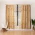 Deals For Less Luna Home, Modern Drape Tulle, Double Layer Window Curtains Set Of 2 Pieces, Apricot Color