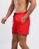 Izor Elastic Waist Solid Swimshort - Red