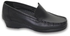 Silver Shoes Women Black Medical Loafer 3 Cm Heel Made Of Genuine Leather