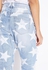 Star Printed Ripped Cropped Jeans