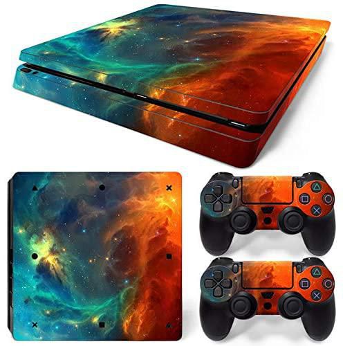 Skins for PS4 Console  - Stickers for Playstation 4 Games - Decals Cover for PS4 Slim Sony Play Station Four Console PS4 Pro Accessories-Orange Sky