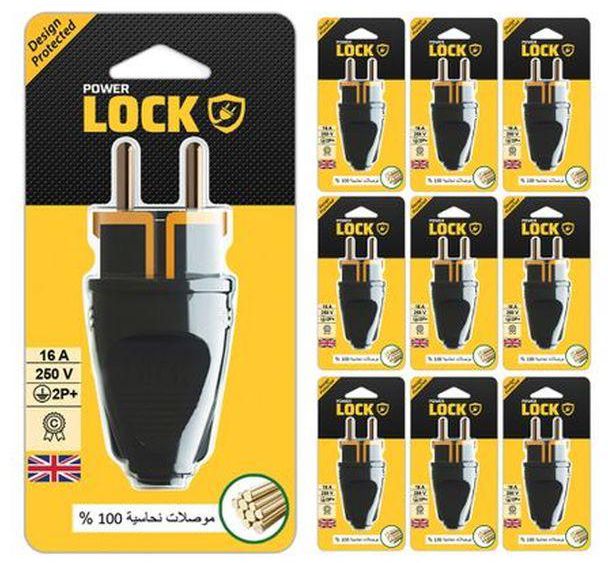 Power Lock Male Plugs - Pack Of 10 Pcs - 16 A 250 V 3500 Watt