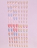 SHEIN 96pcs Long Almond Candy Color French Solid Glossy Fake Nail