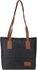 Get Waterproof Hand Bag For Women, 30×25 cm - Black Brown with best offers | Raneen.com