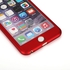 حافظة اي باكي 360 مع واقي شاشة زجاجي لهواتف ايفون 6 و 6 اس بلس ‫(شعار ابل غير مغطى) - احمر
