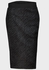 Ladies Black Zebra Print Bandage Pencil Skirt