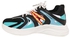 Lace Up Sneakers - Black & Sky Blue