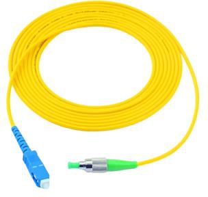 Switch2com FC/APC-SC/UPC Singlemode Simplex Fiber Optic Patch Cable