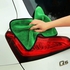 lavish 3PCS Car Drying Towel,Microfiber Cleaning Cloth for Car and House - Microfiber Cleaning Rags for Car, Glass, Stainless Steel, Table, Window Cleaning Cloth (Green)