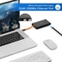 USB C Hub,USB C Adapter Aluminum with 4k HDMI VGA Ethernet USB 3.0 Ports Power Delivery Charging Port,USB Type C Hub Compatible for Macbook Pro,Dell,Samsung S8 S9