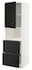 METOD / MAXIMERA خزانة عالية لميكروويف مع باب/درجين, أبيض/Voxtorp أبيض مطفي, ‎60x60x200 سم‏ - IKEA