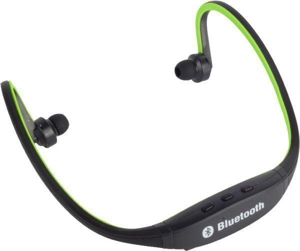 Green Sport Wireless Blueooth Headset HeadphonePhone Laptop Skype for smartphones