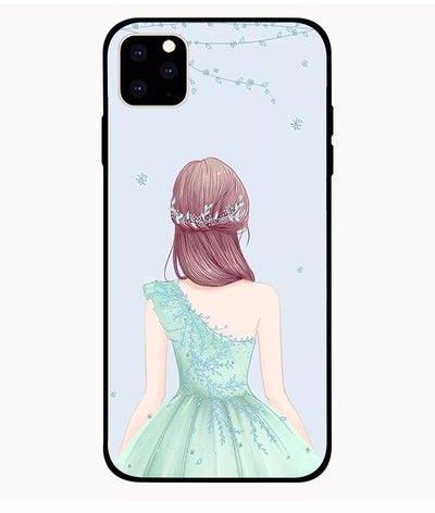 Protective Case Cover For Apple iPhone 11 Cute Flower Girl