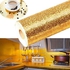 Self-adhesive Kitchen Foil, Water And Heat Resistant, Easy To Clean - Gold - 5M X 60Cm