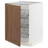 METOD Base cabinet with wire baskets, white/Nickebo matt anthracite, 60x60 cm - IKEA