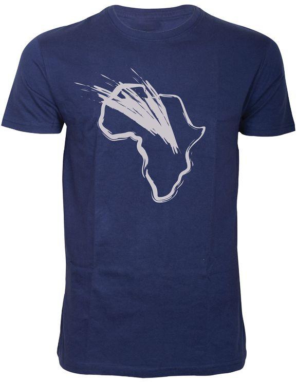 Mavazi Afrique African Flame T-shirt - Navy Blue