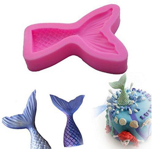 Phillsoft 3D Mermaid Tail Silicone Fondant Chocolate Mould Cake Decor Icing Sugarcraft Mold Baking Tools