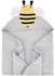 Hudson Childrenswear - Animal Hooded Towel (Woven Terry) - Sapphire Blue- Babystore.ae