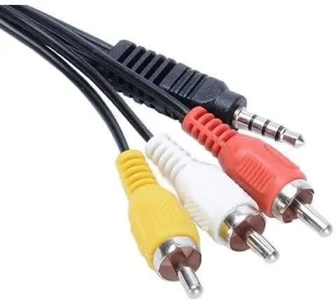 3.5mm Jack Plug Male To 3 Rca Audio Aux Adapter Cable