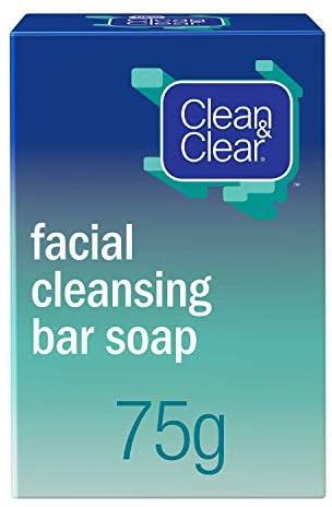 CLEAN & CLEAR Face Bar Soap, Cleansing, 75g