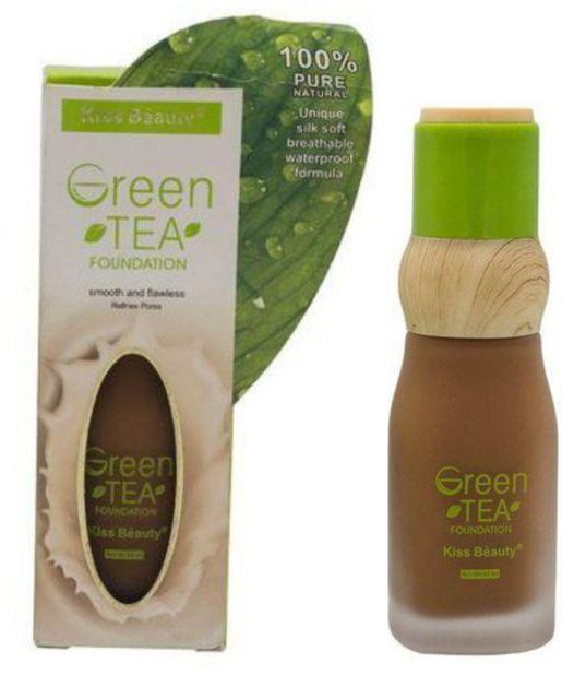 Kiss Beauty Green Tea Foundation Smooth & Flawless Refines Pores