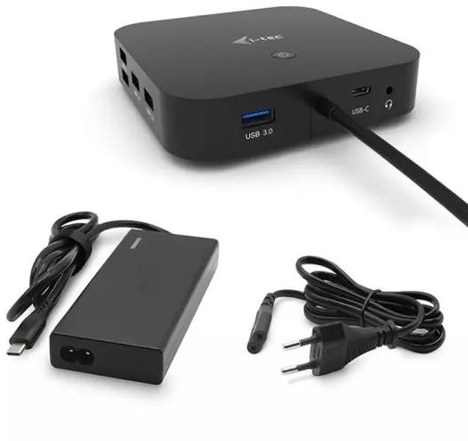 i-tec USB-C Dual Display Docking Station with Power Delivery 65W + i-tec Universal Charger 77W | Gear-up.me