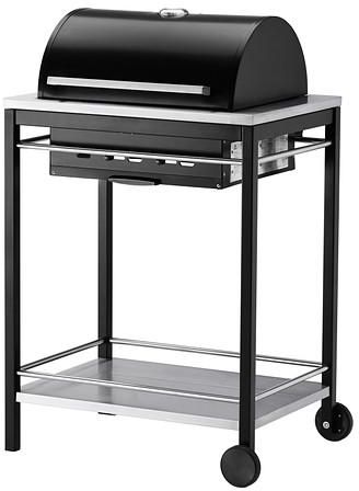 KLASENCharcoal barbecue, stainless steel