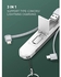 Ldnio LC130 3 In 1 Fast Charging Cable Storage Box, Type-C Connector And 3.8A Current - White