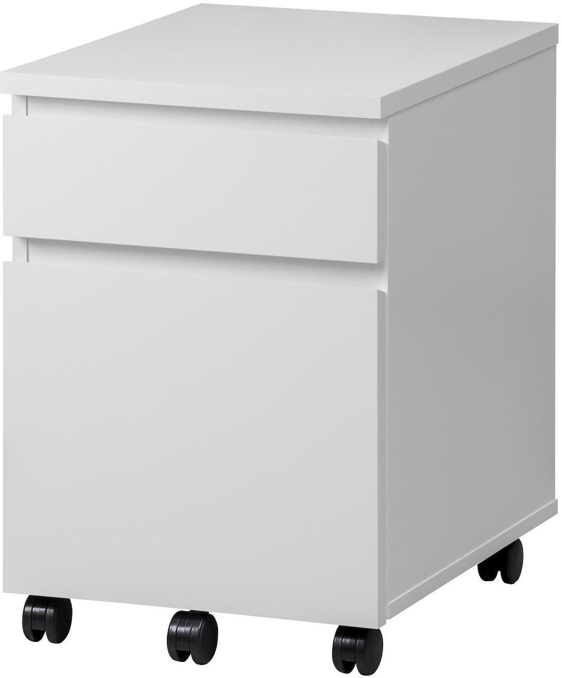 MALM Drawer unit on castors - white 42x59 cm