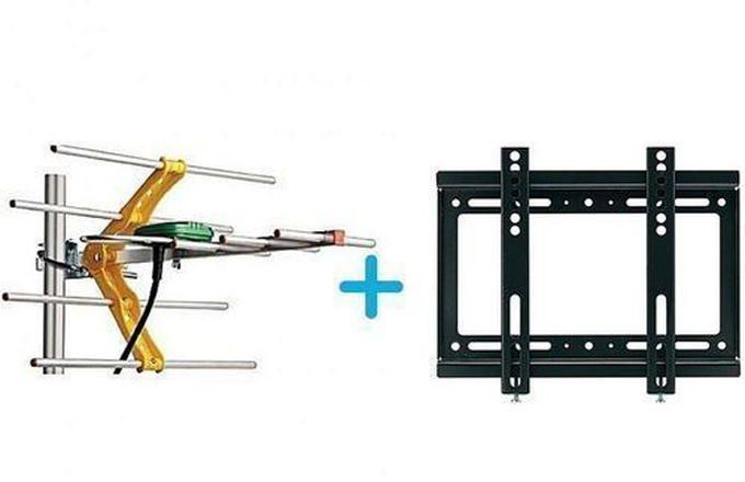 Phelistar Aerial-10m Cable +TV Wall Mount Bracket 14" - 42"