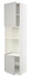 METOD Hi cb f oven/micro w 2 drs/shelves, white/Lerhyttan light grey, 60x60x240 cm - IKEA