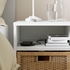 VIHALS Bedside table - white 37x37 cm