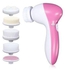 5in1 Electric Facial Cleanser - White/Pink