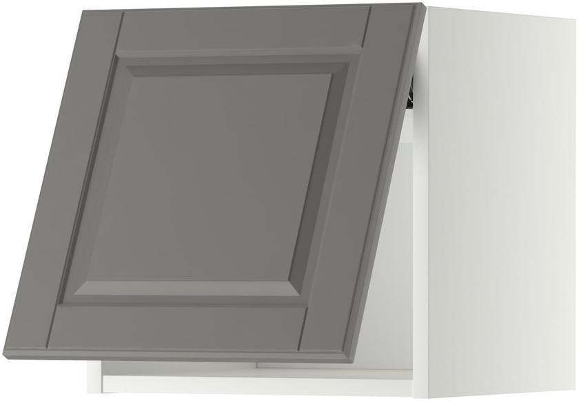 METOD Wall cabinet horizontal - white/Bodbyn grey 40x40 cm