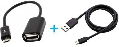 OTG Cable Adapter + Free High Quality USB Data Cable