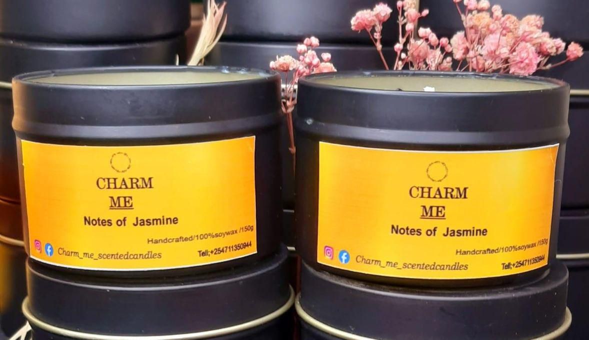 JASMINE SCENTED CANDLE :Popular Luxury Design Soy Wax Spiritual Scented Candles For Home Restaurant Festival Decor romantic dinner valentines gift