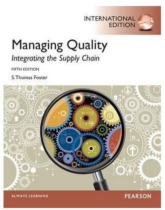 Generic Managing Quality: Integrating the Supply Chain: International Edition By APH Publishing