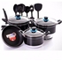 3 Set Cooking Pots With Frying Pan And Cooking Spoon