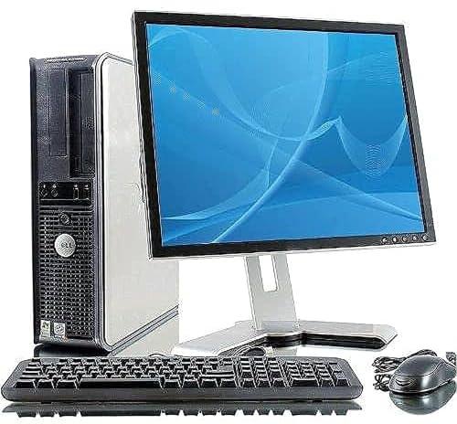 جهاز كمبيوتر مكتبي من ديل. (3G /4 مكتشي/ الرام 2 جيجا/ هارد 300 جيجا/ LED 19 بوصة/ مكبر صوت/ K&M)، ذاكرة رام 2.0 GB، مايكروسوفت ويندوز 7 بروفيشينال