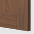 METOD High cabinet with cleaning interior - black Enköping/brown walnut effect 40x60x200 cm