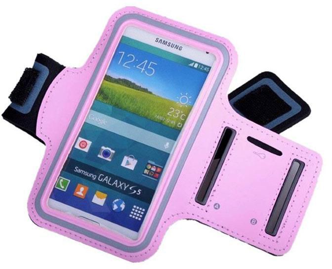BW Protective Sports Armband Case with Stylus for Galaxy S5/S4/S3 Pink