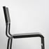 STIG Bar stool with backrest - black/black 63 cm