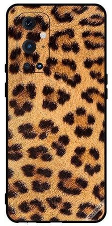 Protective Case Cover For OnePlus 9 Pro Leopard Pattern Black and Brown Multicolour