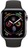 APPLE WATCH SERIES 4 SPACE BLACK STAINLESS STEEL CASE WITH BLACK SPORT BAND-MTX22AE/A