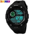 Skmei 1075 Man Military LED Watch Outdoor Sports Wristwatch Outdoor Sports Wristwatch Luminous Watches-Black & Orange