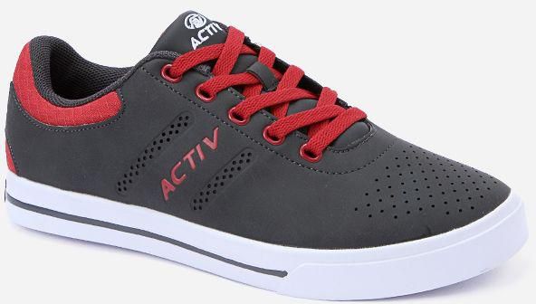 Activ Casual Leather Sneakers - Grey