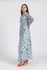 Esla Side Buttons Long Sleeves Maxi Dress - Sky Blue